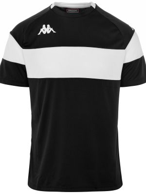KAPPA4FOOTBALL DARETO - Active Jerseys - Shirt - Man - BLACK-WHITE