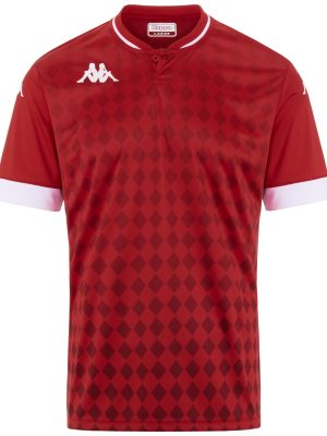 KAPPA4FOOTBALL BOFI - Active Jerseys - Polo Shirt - Man - RED-WHITE