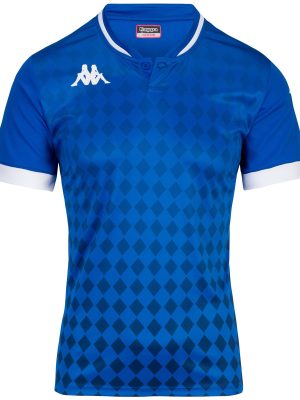 KAPPA4FOOTBALL BOFI - Active Jerseys - Polo Shirt - Man - BLUE SAPPHIRE-WHITE