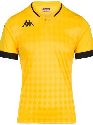 KAPPA4FOOTBALL BOFI - Active Jerseys - Polo Shirt - Man - YELLOW CHROME-BLACK