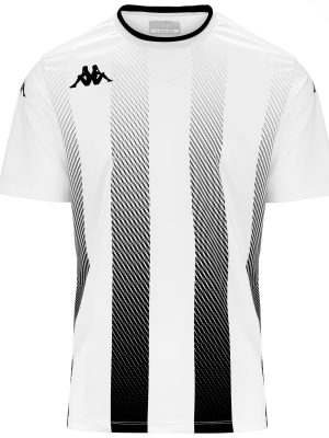 KAPPA4FOOTBALL BUGO - Active Jerseys - Shirt - Man - WHITE-BLACK