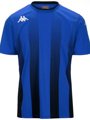 KAPPA4FOOTBALL BUGO - Active Jerseys - Shirt - Man - BLUE SAPPHIRE-BLACK