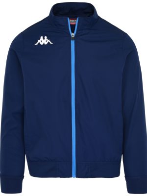 KAPPA4FOOTBALL NASTECOFLE - Fleece - Jacket - Man - BLUE DEPTHS-AZURE