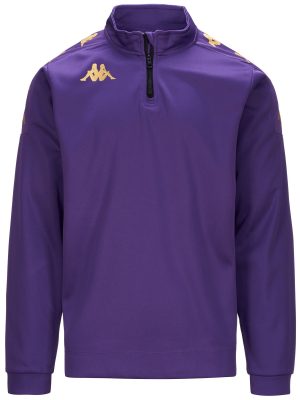 KAPPA4FOOTBALL GASSOLO - Fleece - Jumper - Man - VIOLET INDIGO