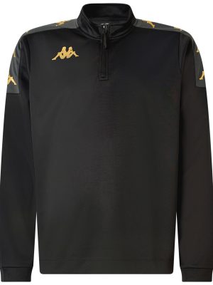 KAPPA4FOOTBALL GASSOLO - Fleece - Jumper - Man - BLACK-GREY DK