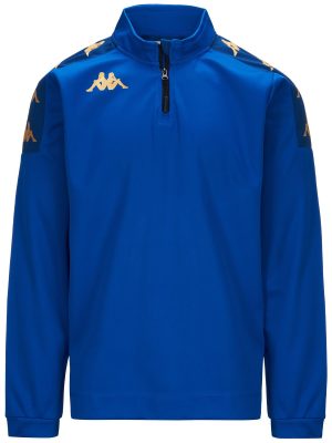 KAPPA4FOOTBALL GASSOLO - Fleece - Jumper - Man - BLUE SAPPHIRE-BLUE MD COBALT