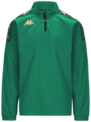 KAPPA4FOOTBALL GASSOLO - Fleece - Jumper - Man - GREEN-GREEN GALAPAGOS