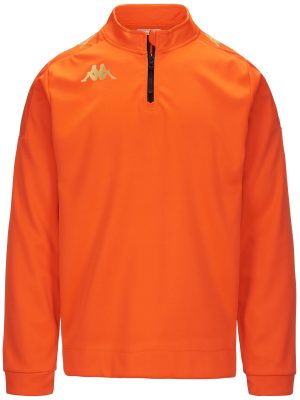 KAPPA4FOOTBALL GASSOLO - Fleece - Jumper - Man - ORANGE FLAME