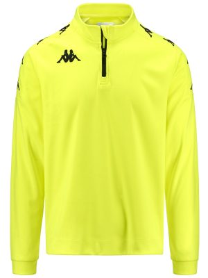 KAPPA4FOOTBALL GASSOLO - Fleece - Jumper - Man - NEON YELLOW