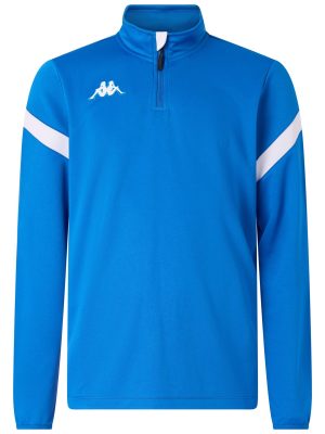 KAPPA4FOOTBALL DOLVOLE - Fleece - Jumper - Man - BLUE SAPPHIRE-WHITE