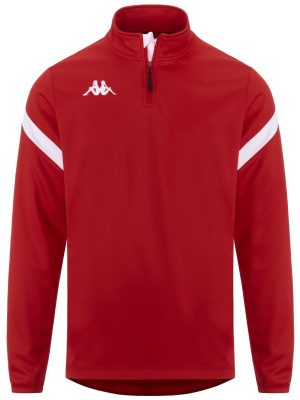KAPPA4FOOTBALL DOLVOLE - Fleece - Jumper - Man - RED-WHITE