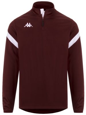 KAPPA4FOOTBALL DOLVOLE - Fleece - Jumper - Man - RED GRANATA-WHITE