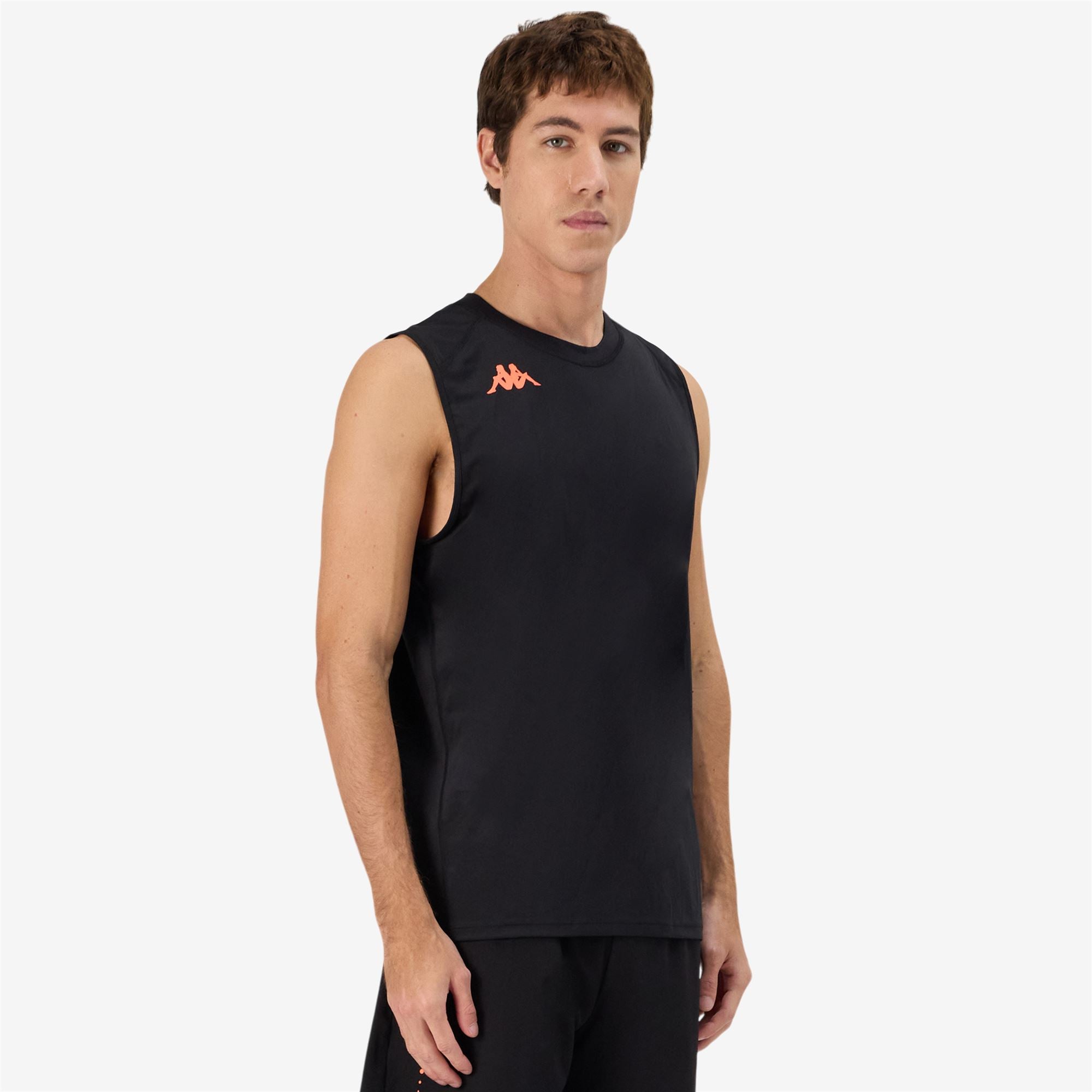 KOMBAT FIOLO - Active Jerseys - Tank - Man - BLACK-NEON CORAL - Image 5