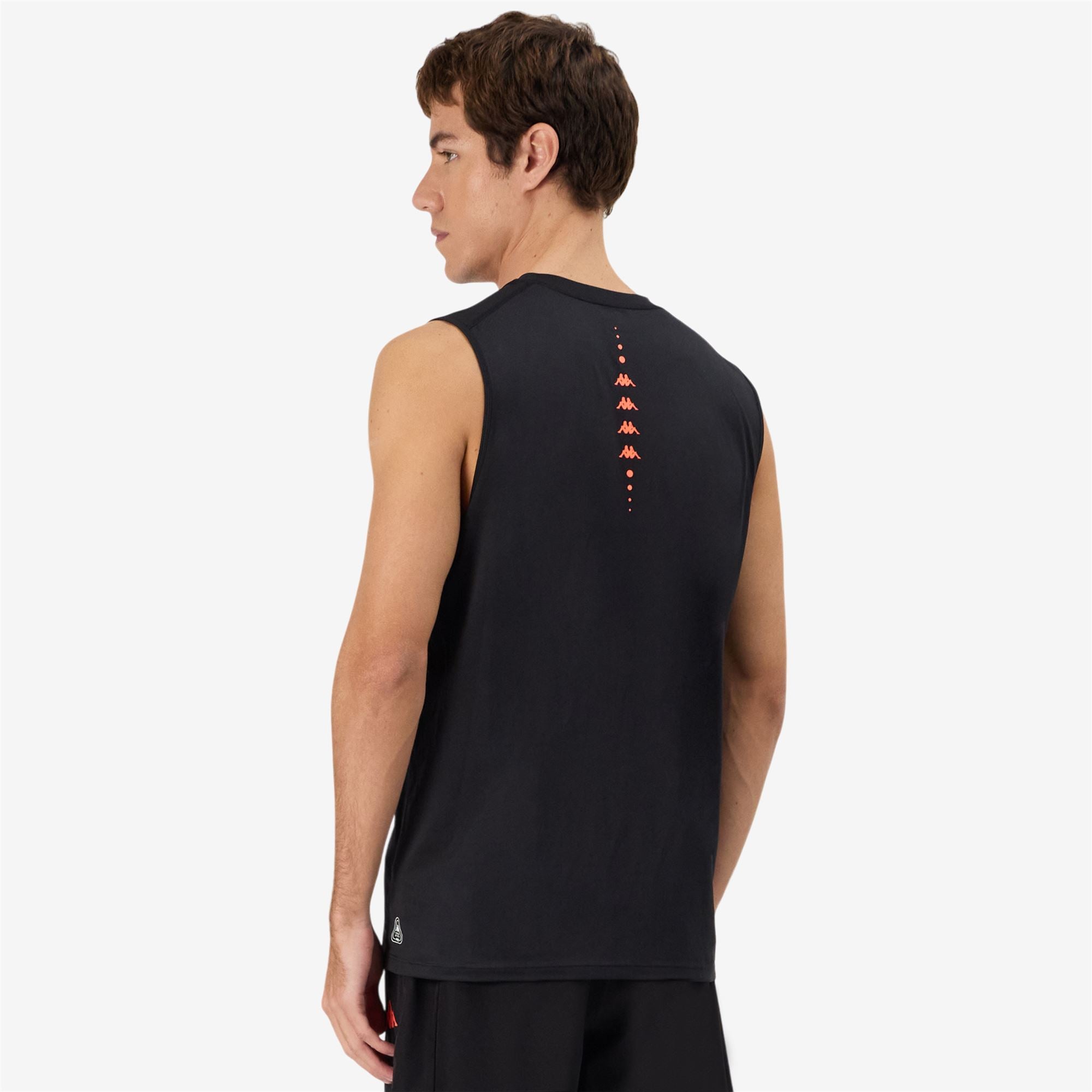 KOMBAT FIOLO - Active Jerseys - Tank - Man - BLACK-NEON CORAL - Image 6