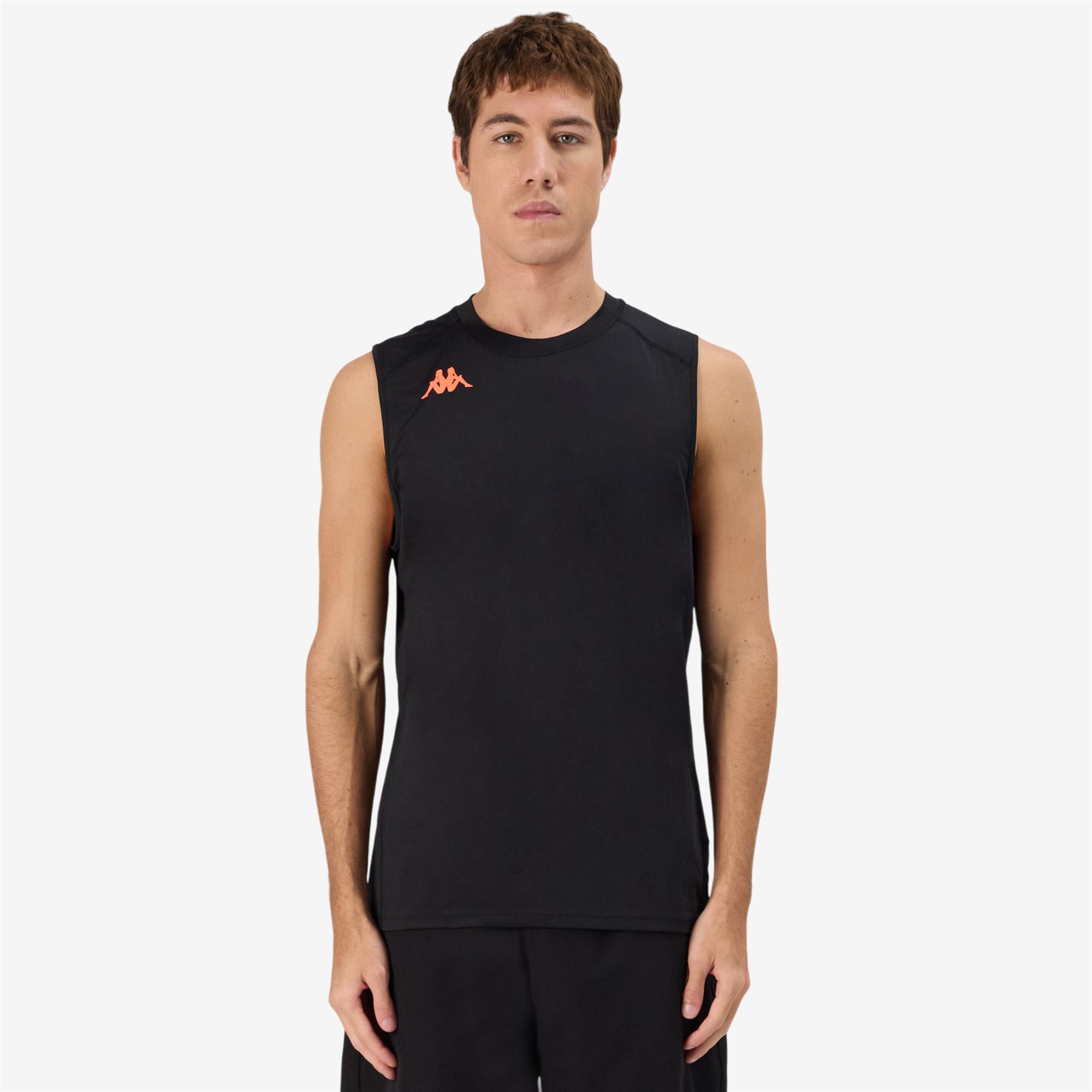 KOMBAT FIOLO - Active Jerseys - Tank - Man - BLACK-NEON CORAL - Image 4