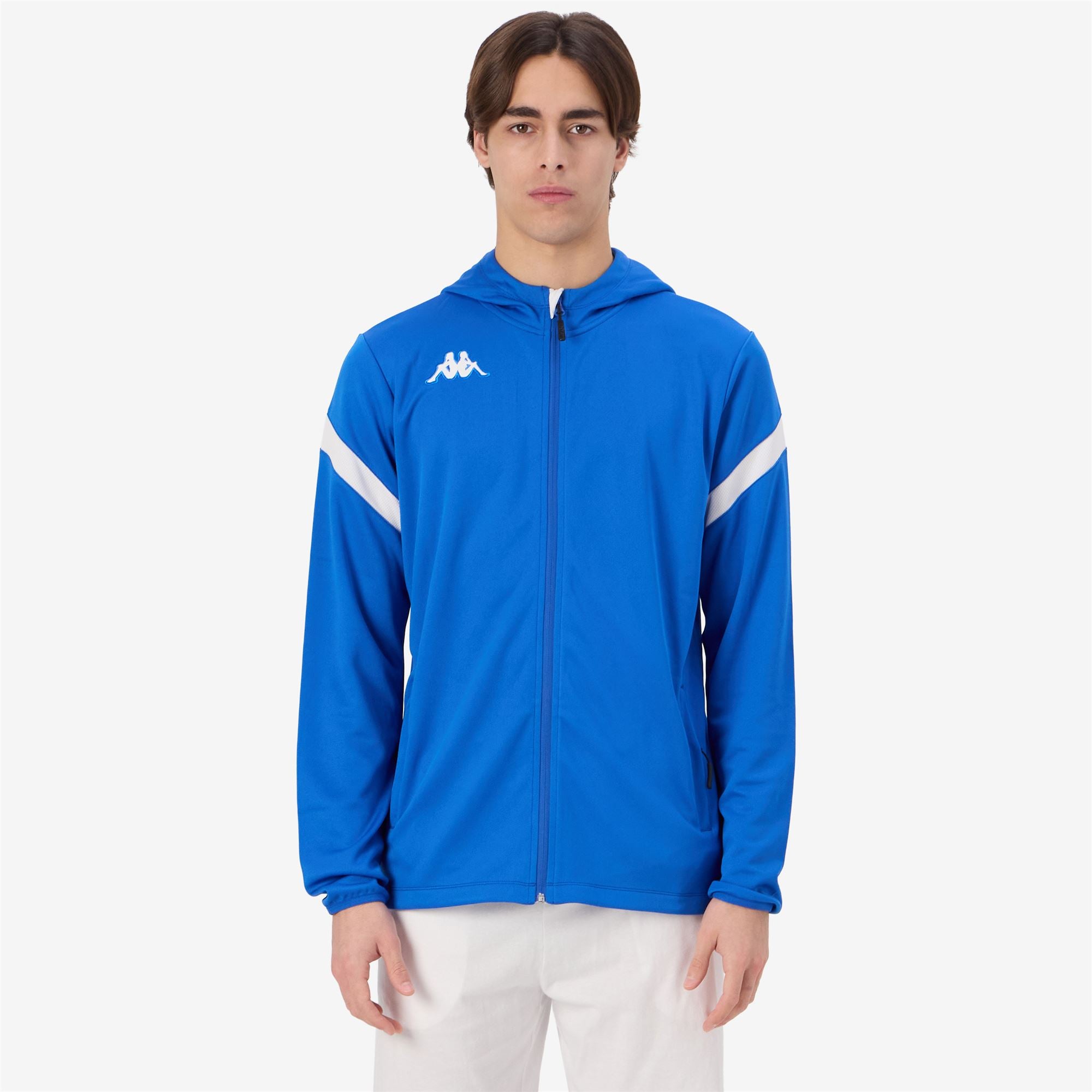 KAPPA4FOOTBALL DOLVE - Fleece - Hoodie Full Zip - Man - BLUE SAPPHIRE-WHITE - Image 4