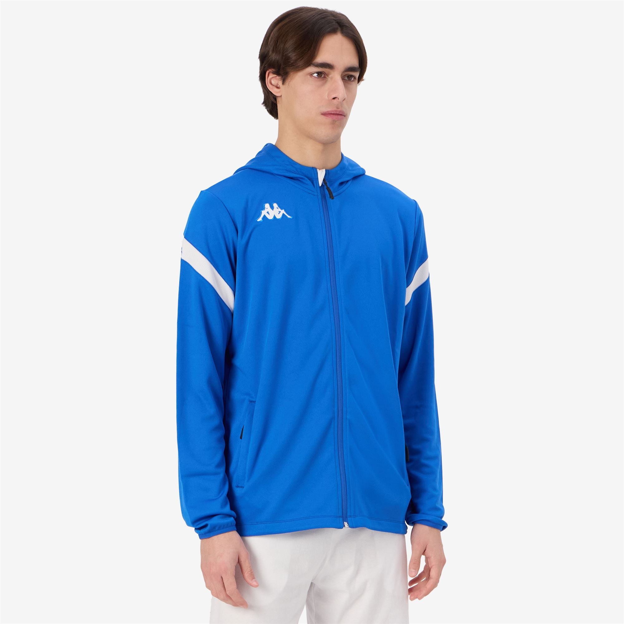KAPPA4FOOTBALL DOLVE - Fleece - Hoodie Full Zip - Man - BLUE SAPPHIRE-WHITE - Image 5