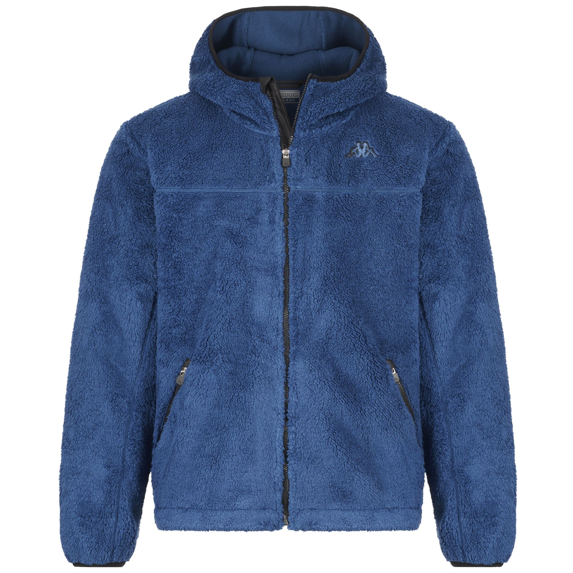 LOGO LUI SHERPA - Fleece - Jacket - Man - BLUE OPAL