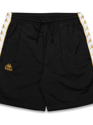 222 BANDA NARDO - Shorts - Sport  Shorts - Man - BLACK-YELLOW GOLD RICH-WHITE
