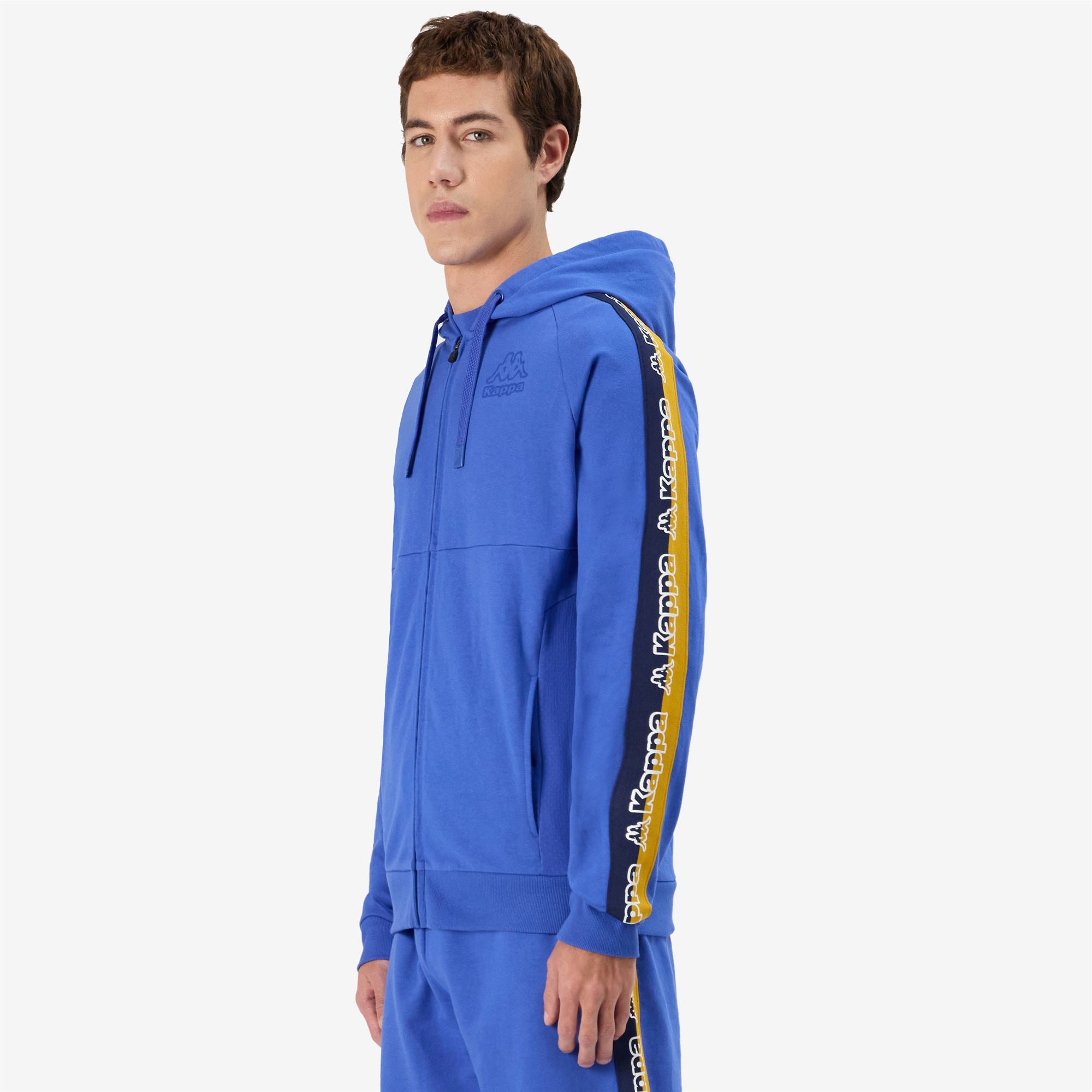 LOGO TAPE GIMELO - Fleece - Jacket - Man - BLUE ROYAL - Image 5