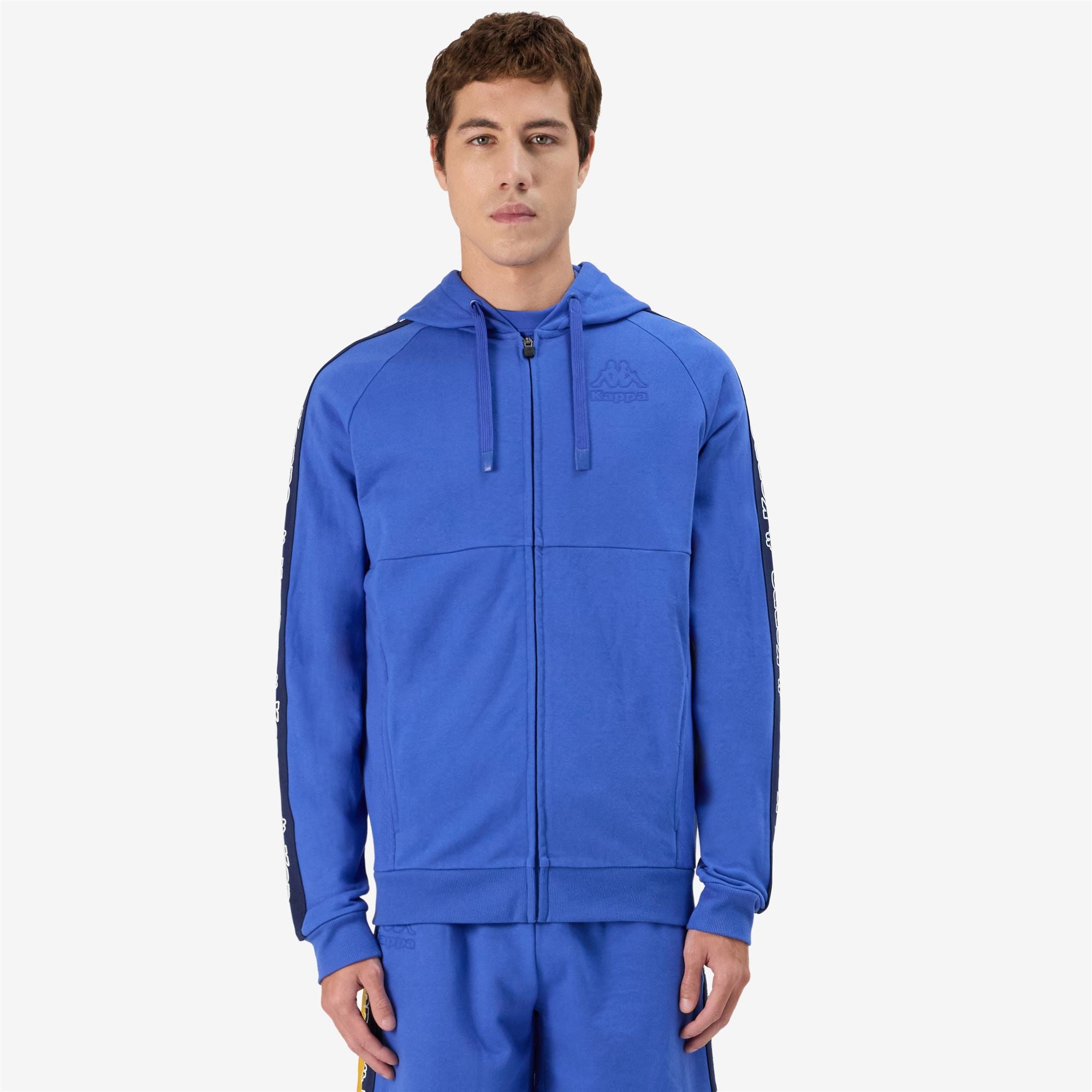 LOGO TAPE GIMELO - Fleece - Jacket - Man - BLUE ROYAL - Image 4