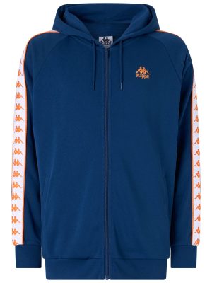 222 BANDA    ZAMIN 3 - Fleece - Jacket - Man - BLUE DK-ORANGE