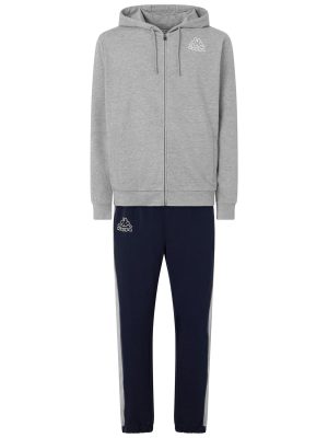 LOGO GLOMERI - Sport Suits - TRACKSUIT - Man - GREY MD MEL-BLUE MARINE