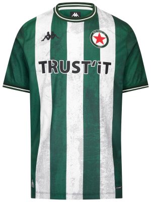 KOMBAT 2026 HOME RED STAR - Active Jerseys - Shirt - Man - GREEN FORMAL-WHITE-BLACK-SPONSOR