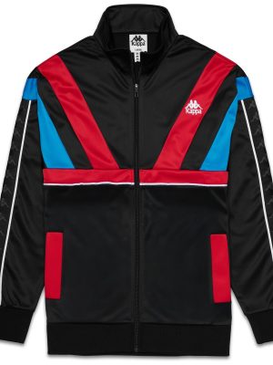 ORLANDO - Fleece - Jacket - Man - Black-Red Racing-Blue Sea