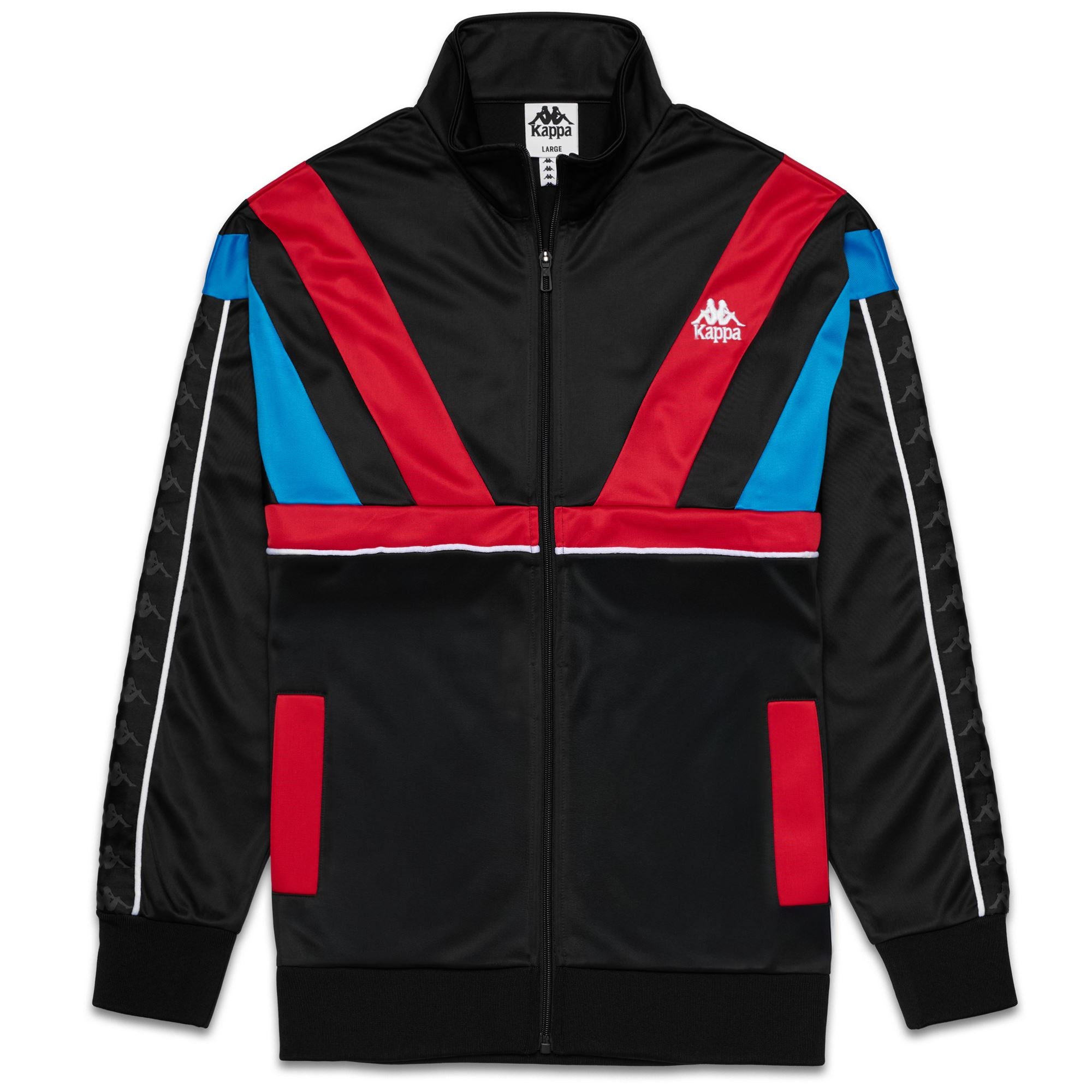 ORLANDO - Fleece - Jacket - Man - Black-Red Racing-Blue Sea