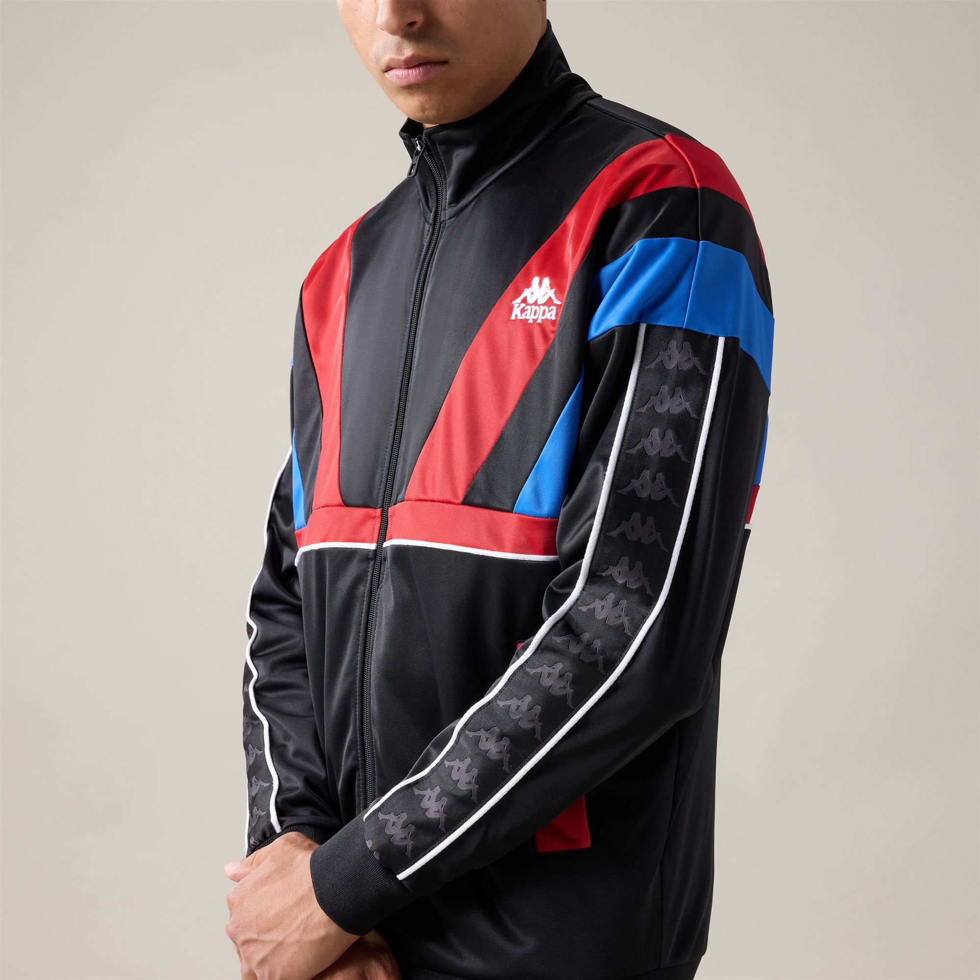 ORLANDO - Fleece - Jacket - Man - Black-Red Racing-Blue Sea - Image 3