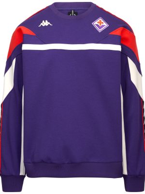222 BANDA FLIGRU FIORENTINA - Fleece - Jumper - Man - VIOLET MD-RED-WHITE WHISPER