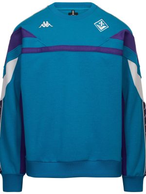 222 BANDA FLIGRU FIORENTINA - Fleece - Jumper - Man - TURQUOISE CRYSTAL-VIOLET MD-GREY SILVER