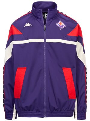 222 BANDA FOSTERY FIORENTINA - Fleece - Jacket - Man - VIOLET MD-RED-WHITE WHISPER
