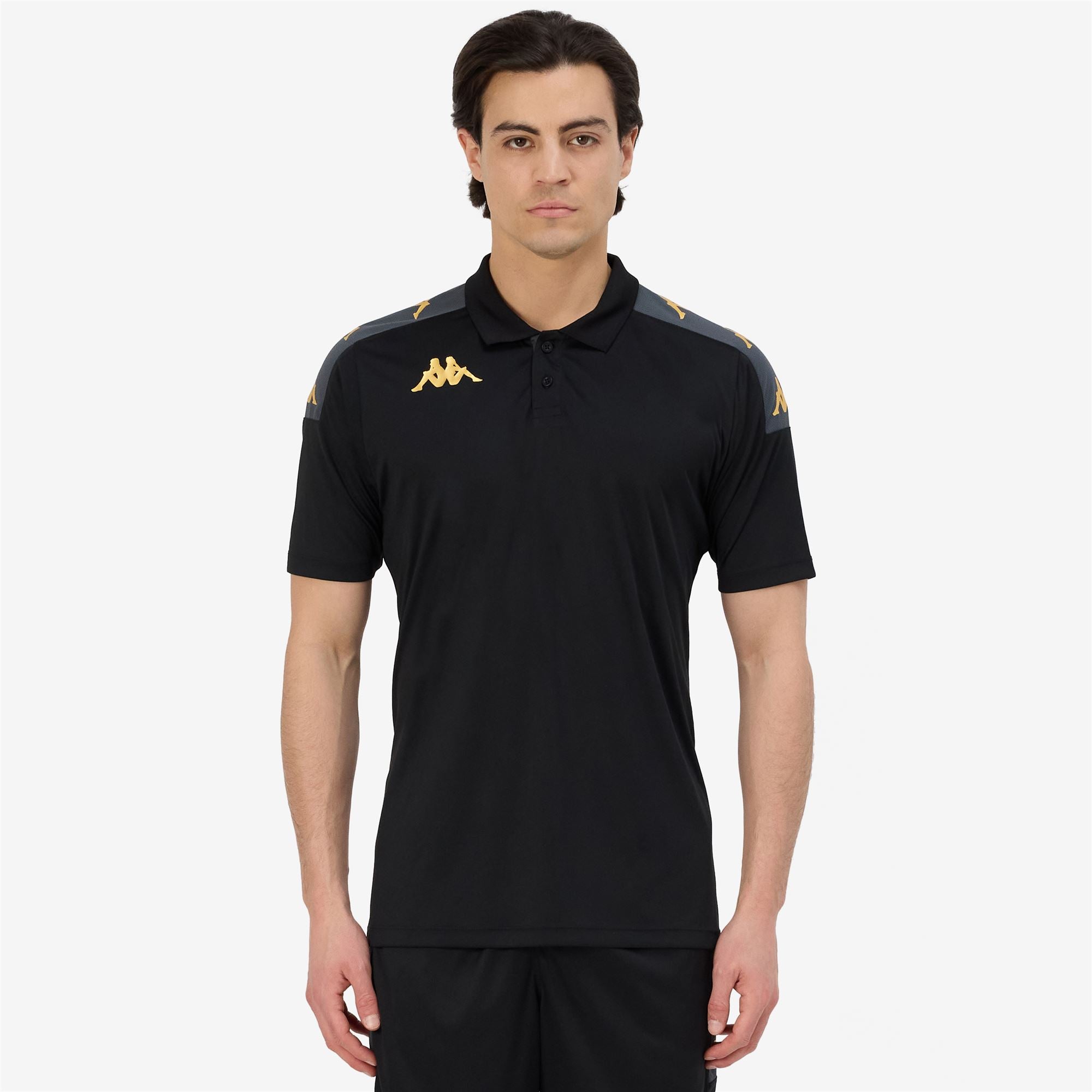 KAPPA4FOOTBALL GHIOLO - Polo Shirts - Polo - Man - BLACK-GREY DK - Image 4