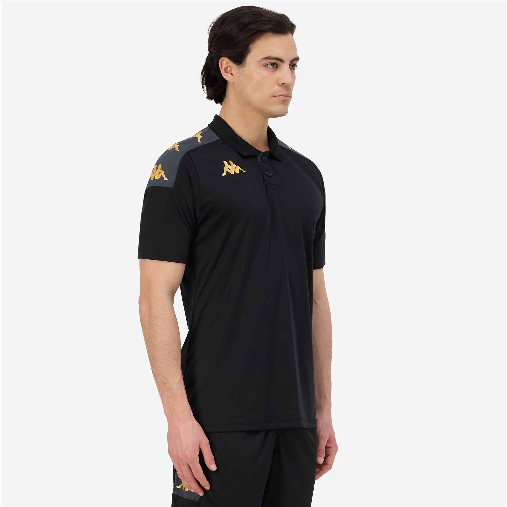 KAPPA4FOOTBALL GHIOLO - Polo Shirts - Polo - Man - BLACK-GREY DK - Image 5