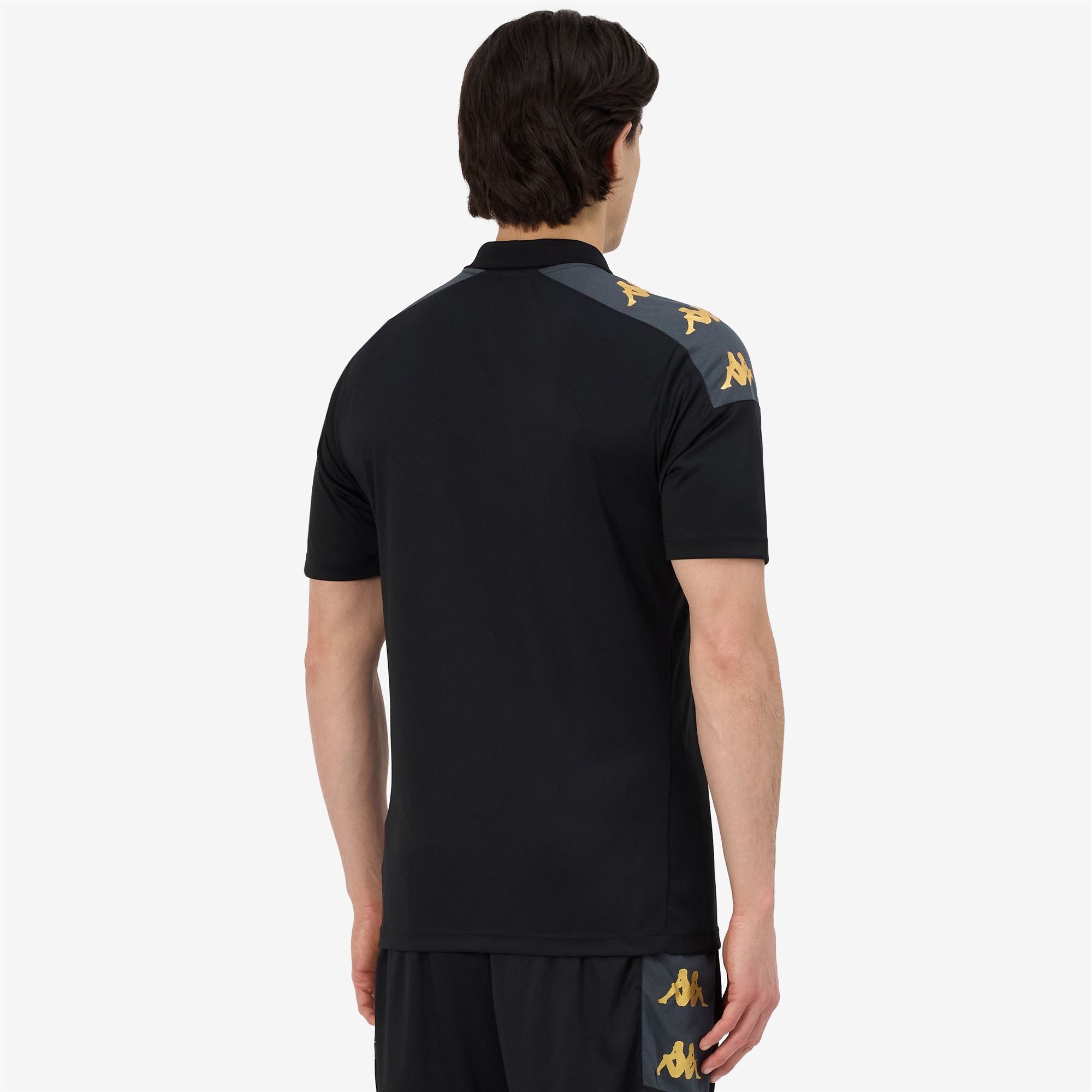 KAPPA4FOOTBALL GHIOLO - Polo Shirts - Polo - Man - BLACK-GREY DK - Image 6