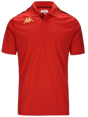 KAPPA4FOOTBALL GHIOLO - Polo Shirts - Polo - Man - RED-RED DK DAHLIA