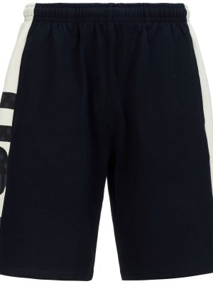ALOZIP USA US - Shorts - Sport  Shorts - Unisex - BLUE DK NAVY-WHITE MILK