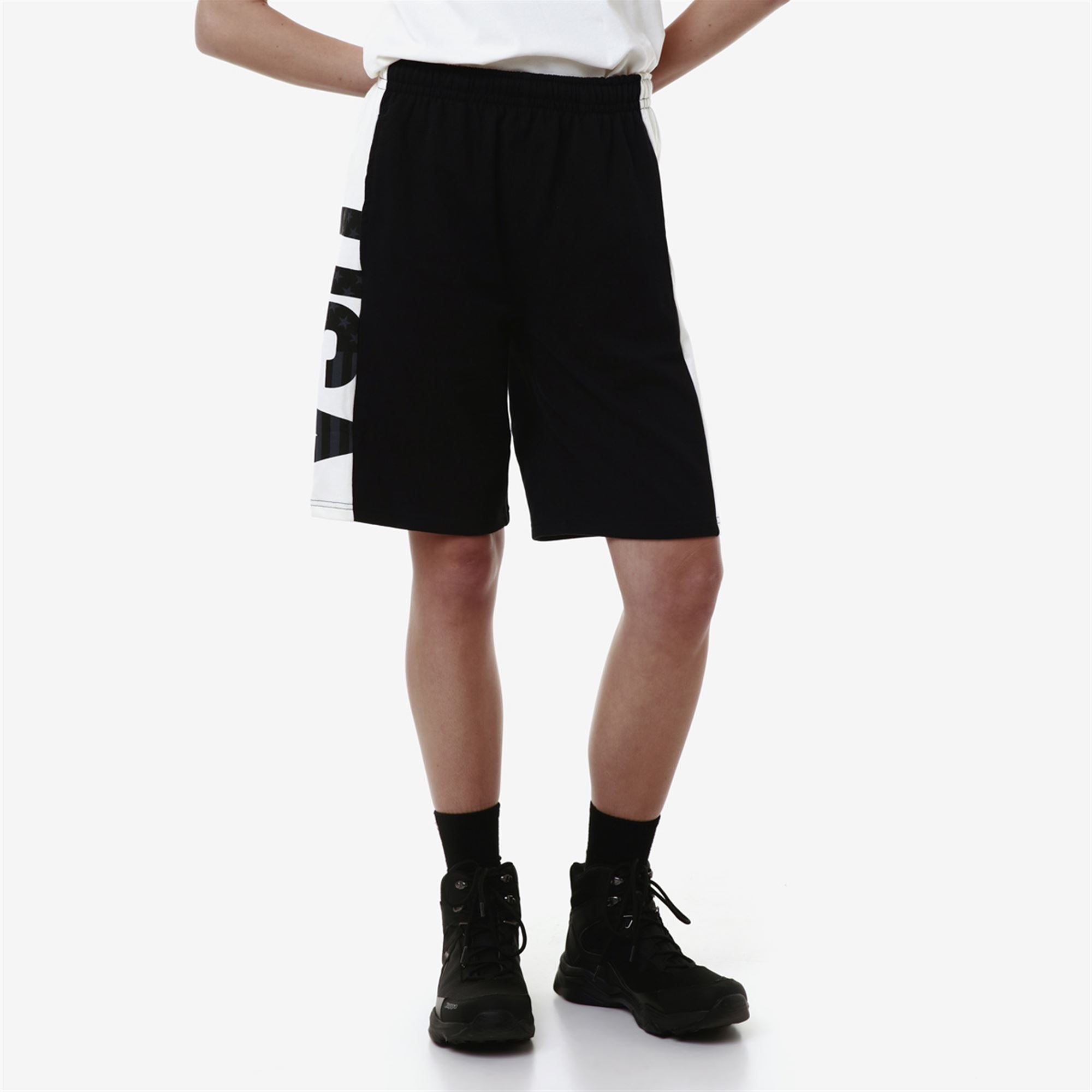 ALOZIP USA US - Shorts - Sport Shorts - Unisex - BLUE DK NAVY-WHITE MILK - Image 4