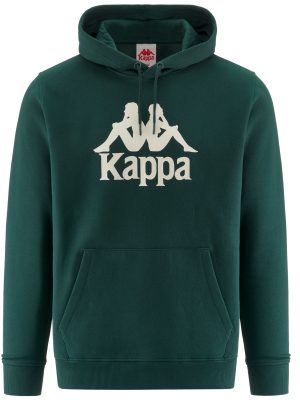 MALMO 3 - Fleece - Jumper - Man - GREEN DK-WHITE MILK