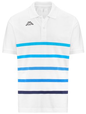 LOGO  FEYSTRIPE - Polo Shirts - Polo - Man - WHITE-TURQUOISE ATOLL-TURQUOISE-BLUE MALIBU-BLUE ASTER-BLUE INTENSE