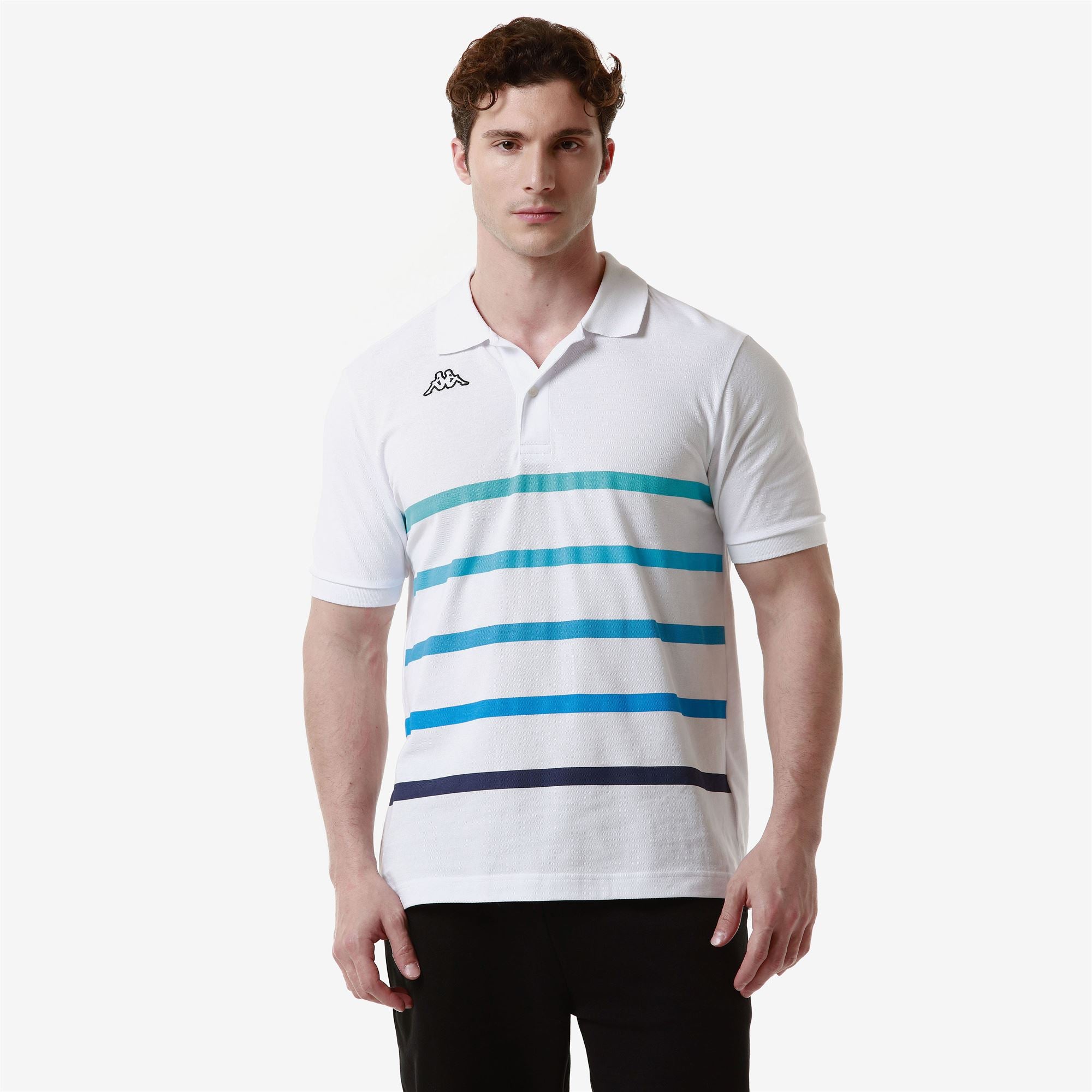 LOGO FEYSTRIPE - Polo Shirts - Polo - Man - WHITE-TURQUOISE ATOLL-TURQUOISE-BLUE MALIBU-BLUE ASTER-BLUE INTENSE - Image 4