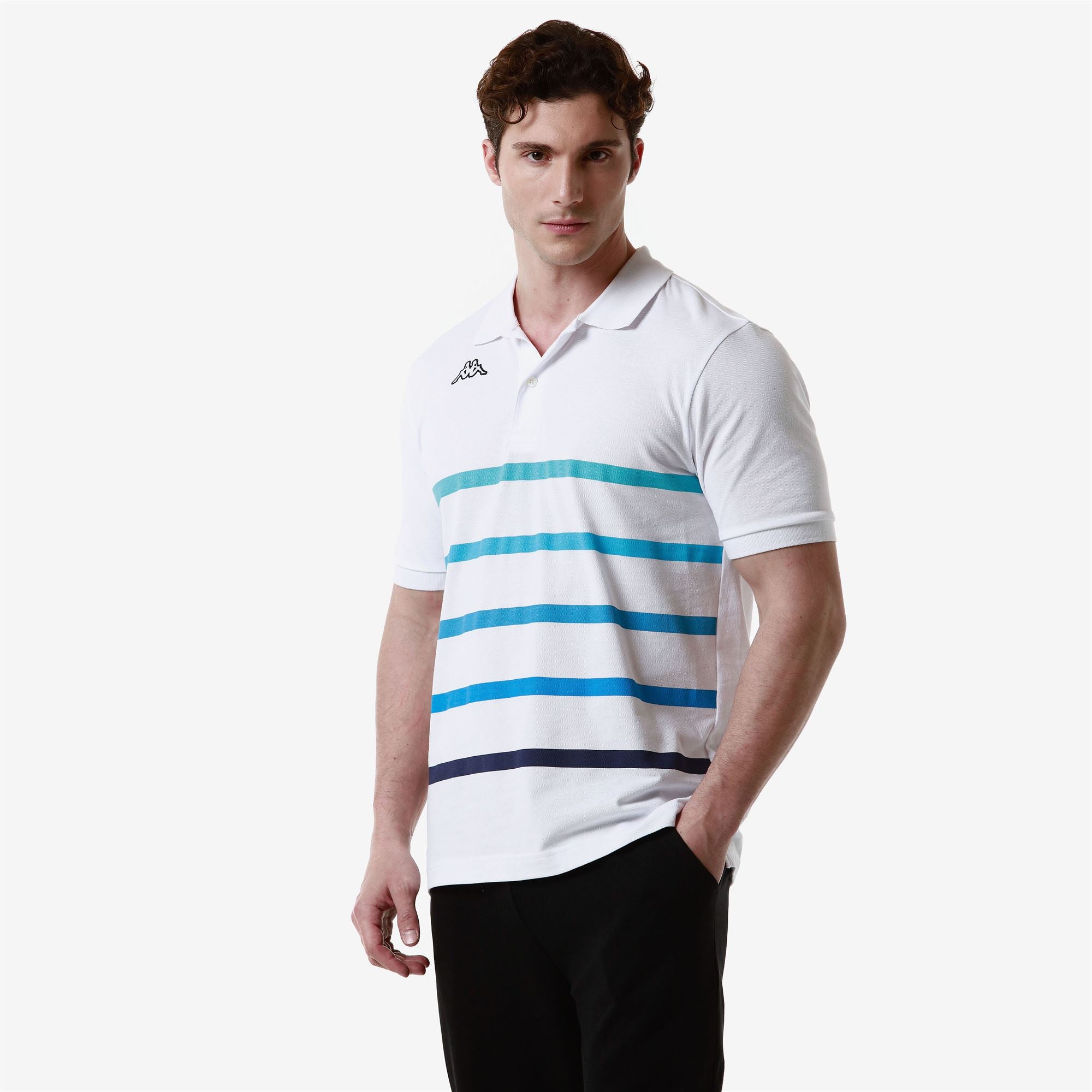 LOGO FEYSTRIPE - Polo Shirts - Polo - Man - WHITE-TURQUOISE ATOLL-TURQUOISE-BLUE MALIBU-BLUE ASTER-BLUE INTENSE - Image 5