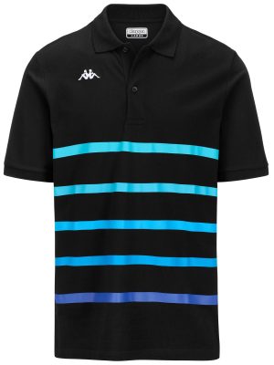 LOGO  FEYSTRIPE - Polo Shirts - Polo - Man - BLACK-TURQUOISE ATOLL-TURQUOISE-BLUE MALIBU-BLUE ASTER-BLUE SURF
