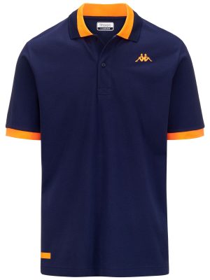 LOGO  NEON - Polo Shirts - Polo - Man - BLUE MARINE-NEON ORANGE