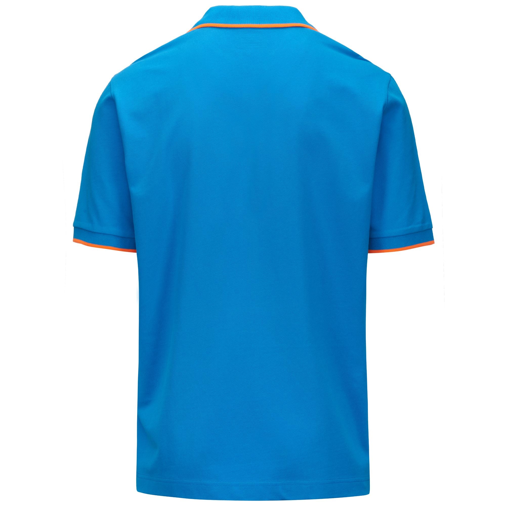 LOGO FLU - Polo Shirts - Polo - Man - BLUE MALIBU-NEON ORANGE - Image 3
