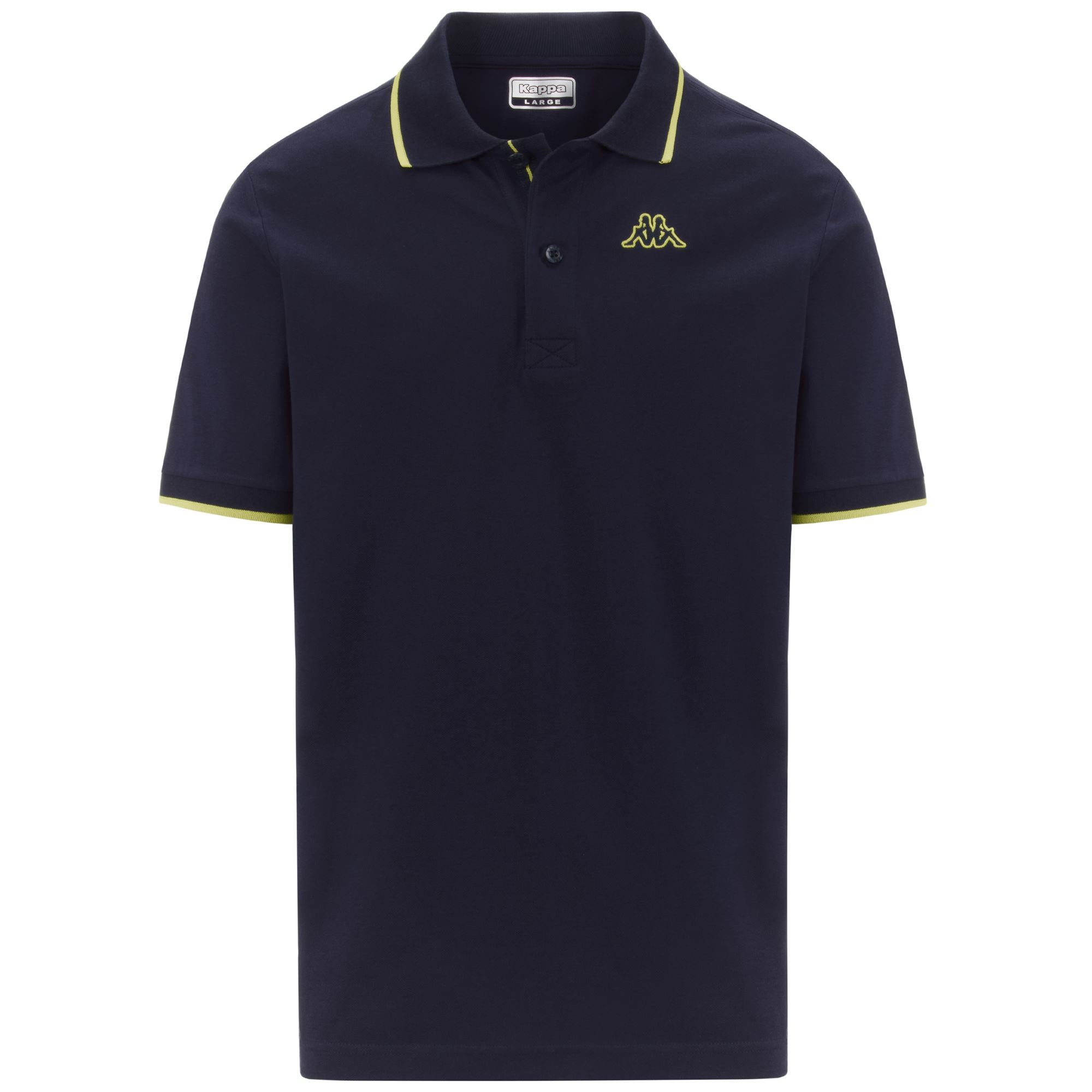 LOGO FLU - Polo Shirts - Polo - Man - BLUE MARINE-NEON YELLOW