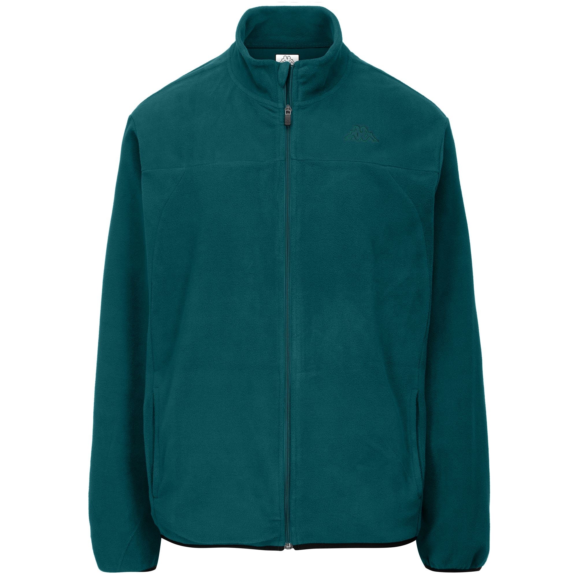 LOGO SAURION SLIM - Fleece - Jacket - Man - GREEN JASPER