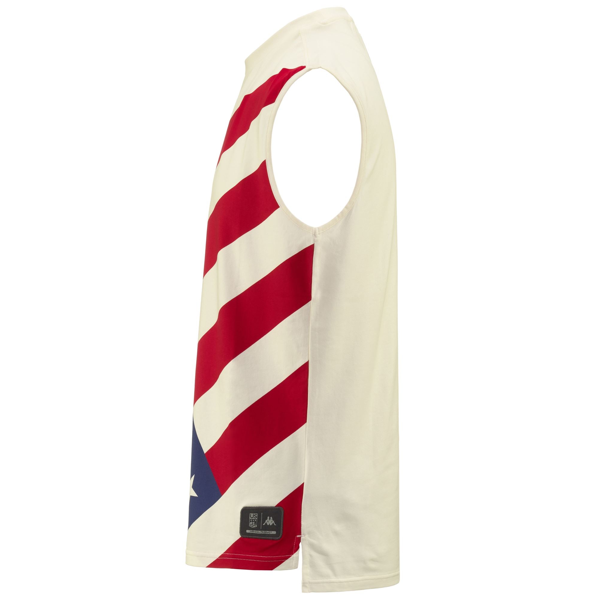 DRIDECA US - T-ShirtsTop - Tank - Unisex - WHITE MILK-BLUE DK-RED - Image 2